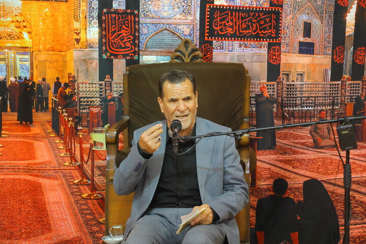 تصاویر/ مراسم عزاداری شهادت حضرت امام محمدباقر (ع) در دفتر آیت‌الله فقیهی
