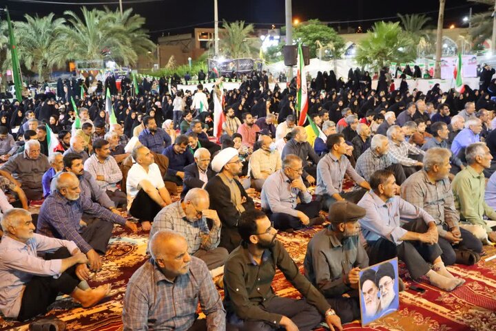 تصاویر/ هشتاد و چهارمین از شب‌های حماسه انتقام خون رهبر شهید انقلاب و بیعت مردم ولایتمدار‌ شهرستان بافق