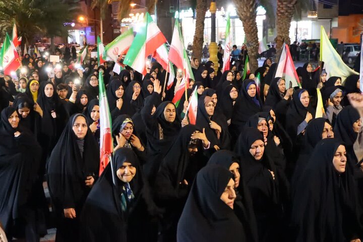 تصاویر/ هشتاد و چهارمین از شب‌های حماسه انتقام خون رهبر شهید انقلاب و بیعت مردم ولایتمدار‌ شهرستان بافق