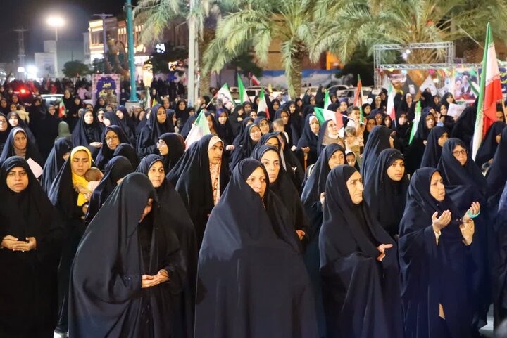 تصاویر/ هشتاد و چهارمین از شب‌های حماسه انتقام خون رهبر شهید انقلاب و بیعت مردم ولایتمدار‌ شهرستان بافق