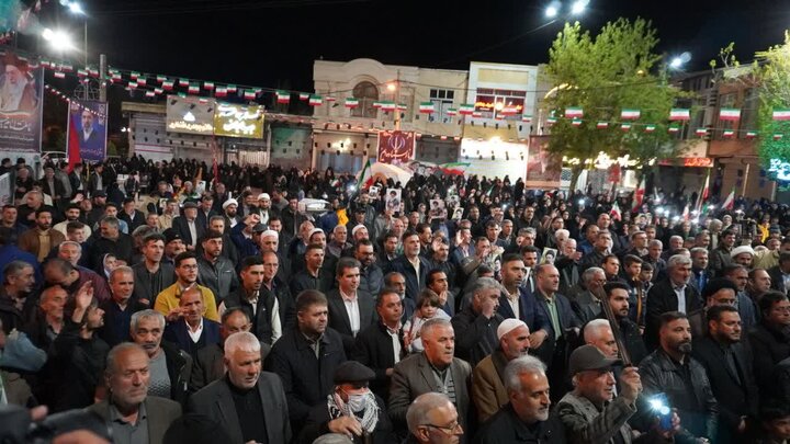تصاویر/ تداوم اجتماع دشمن ستیز مردم چالدران ؛ استمرار مقاومت و اقتدار