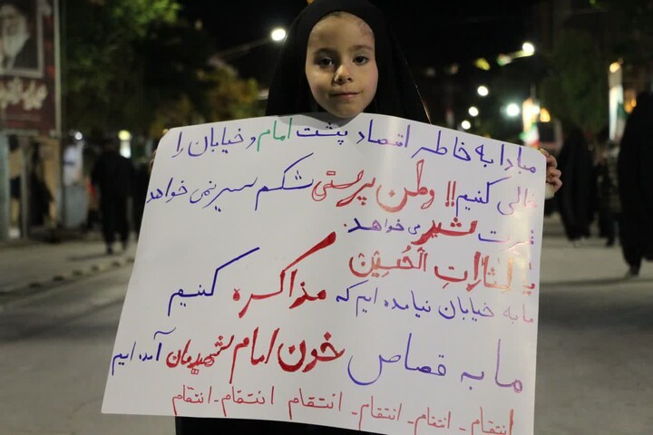 تصاویر / رزم پلاکاردی مردم ملایر