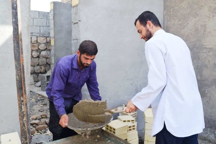 تصاویر/اردوی جهادی طلاب مدرسه‌ علمیه حضرت بقیه الله (عج) اندیمشک