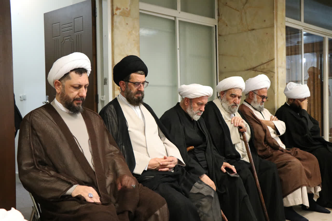 تصاویر + برگزاری مراسم سوگواری شهادت   امام محمد باقر (ع) با حضور حضرت آیت الله العظمی نوری همدانی