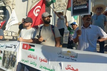 ثبت رکود  ۱۲۹ هفته حمایت از غزه در تونس