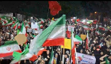 فیلم | طنین یا حیدر بروجردی‌ها در هشتاد و ششمین شب حماسه