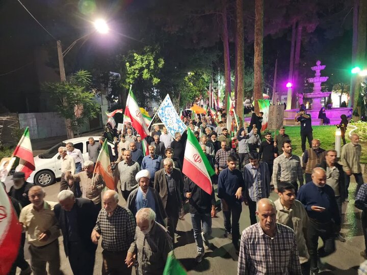 تصاویر/ قیام عاشورایی مردم شهرستان نطنز برای هشتاد و پنجمین  شب متوالی