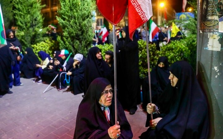 تصاویر/ تجمع حامیان وطن در منطقه ۱۳ تهران