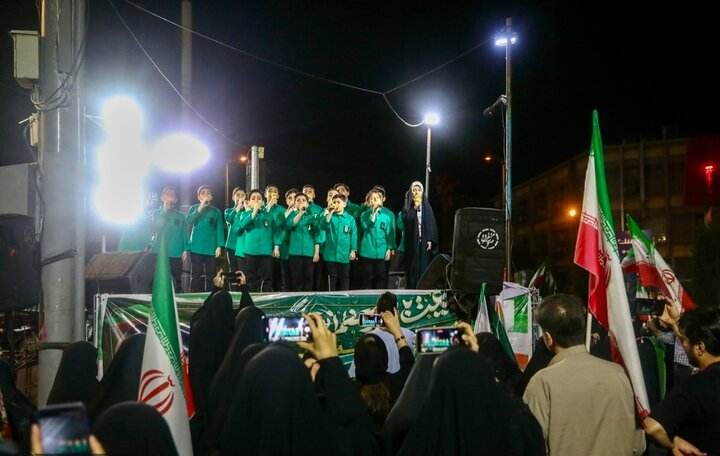 تصاویر/ تجمع حامیان وطن در منطقه ۱۳ تهران