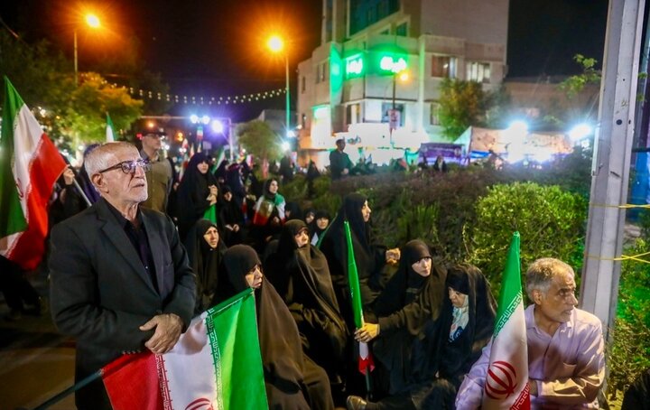 تصاویر/ تجمع حامیان وطن در منطقه ۱۳ تهران