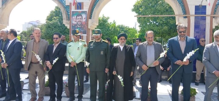 تصاویر/ بزرگداشت شهادت جانباز دفاع مقدس، با حضور امام جمعه شهرستان تنکابن