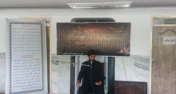 تصاویر/ برگزاری مراسم شهادت  امام محمد باقر (ع) در مدرسه علمیه قروه