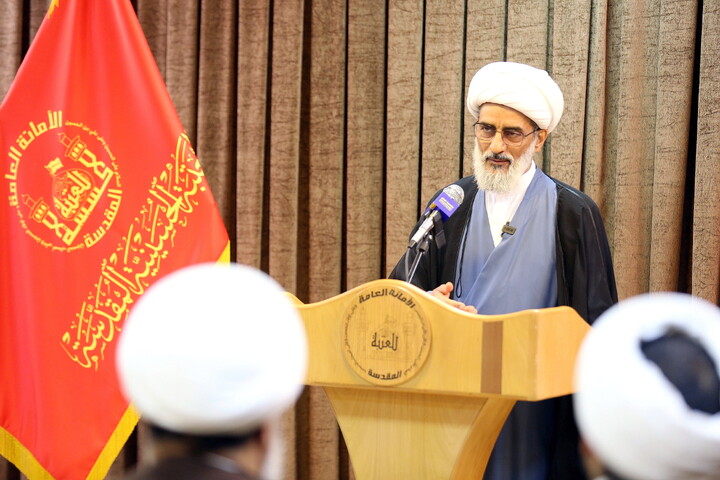تصاویر/ مراسم تجلیل و تکریم از خانواده های شهدای روحانیت در جنگ رمضان توسط آستان مقدس امام حسین علیه السلام در استان قم