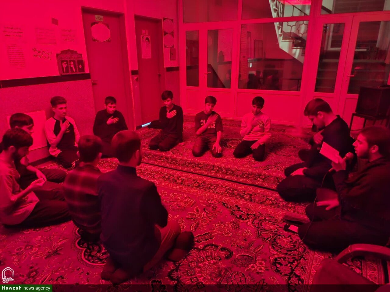 تصاویر / برگزاری مراسم شهات امام باقر(ع) در مدرسه علمیه صاحب‌الزمان(عج) اسدآباد
