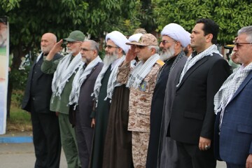 تصاویر/  در مراسم صبحگاه مشترک نیروهای مسلح آمل