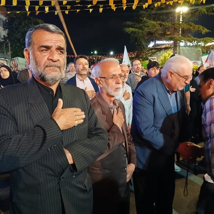 تصاویر / حضور سبز مسئولان و مردم چهاردانگه در تجمعات شبانه