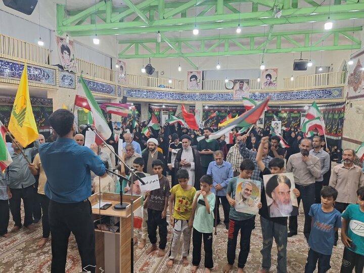 تصاویر/ مردم روستای چارک حامی نظام و رهبری