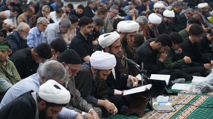 تصاویر/ مراسم قرائت دعای پر فیض عرفه  در خوی