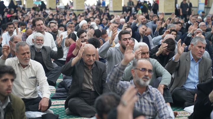 تصاویر/ مراسم قرائت دعای پر فیض عرفه  در خوی