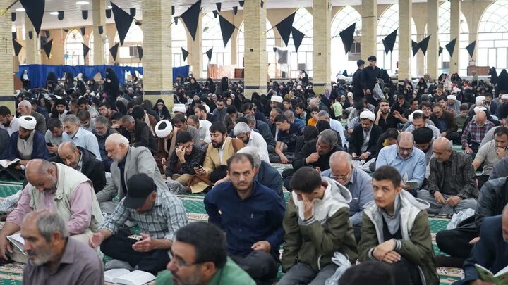 تصاویر/ مراسم قرائت دعای پر فیض عرفه  در خوی