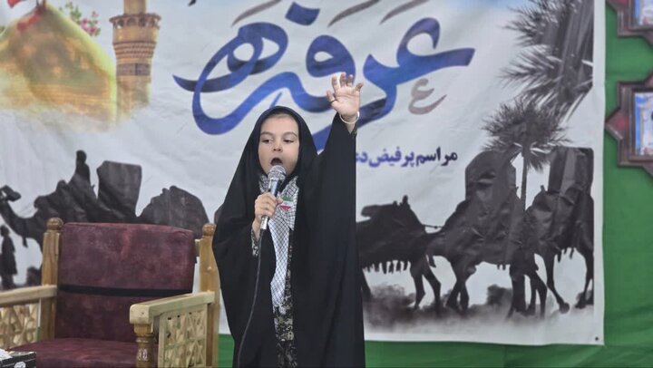 تصاویر/طنین دعای عرفه در جوار شهدای گمنام حسین‌آبادکویر