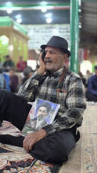 تصاویر/طنین دعای عرفه در جوار شهدای گمنام حسین‌آبادکویر