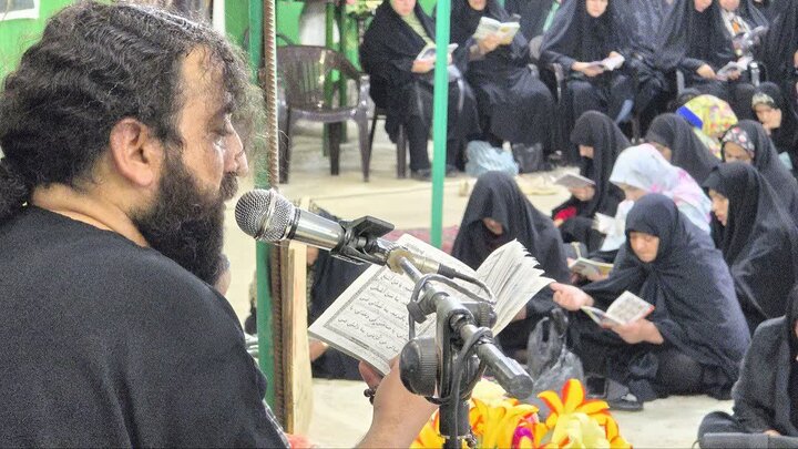 تصاویر/طنین دعای عرفه در جوار شهدای گمنام حسین‌آبادکویر