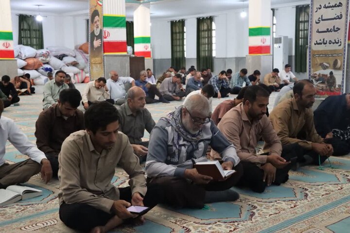 تصاویر/ مراسم قرائت دعای عرفه در قلعه‌گنج