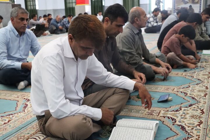 تصاویر/ مراسم قرائت دعای عرفه در قلعه‌گنج