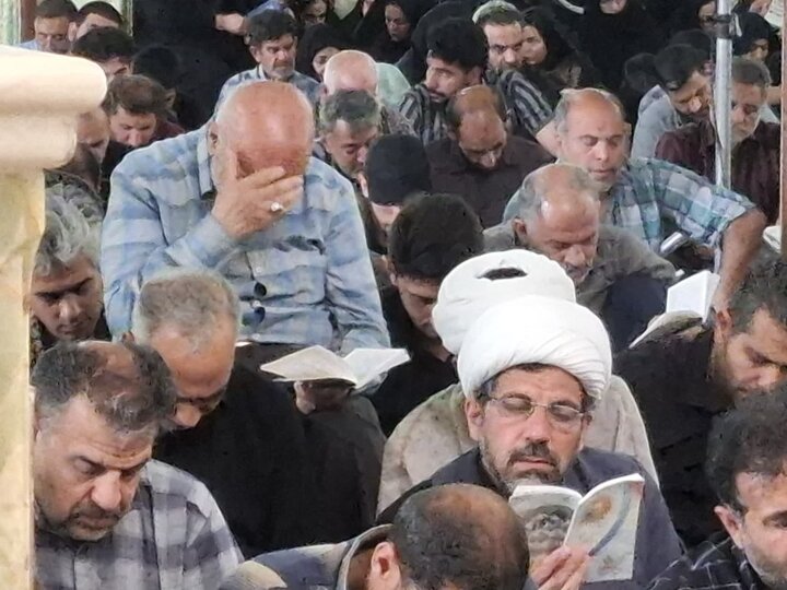 تصاویر/مراسم پرفیض دعای عرفه در «نجف ایران» هلال بن علی(ع)