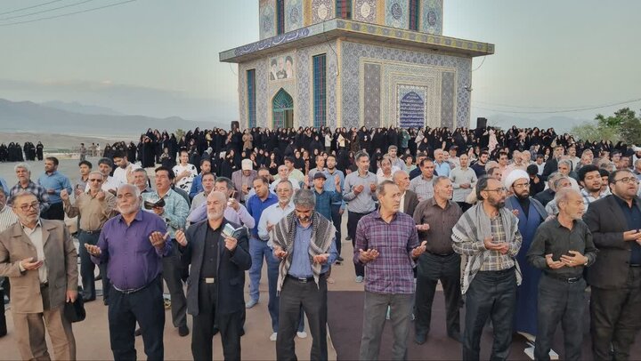 تصاویر/ مراسم قرائت دعای عرفه در رابر