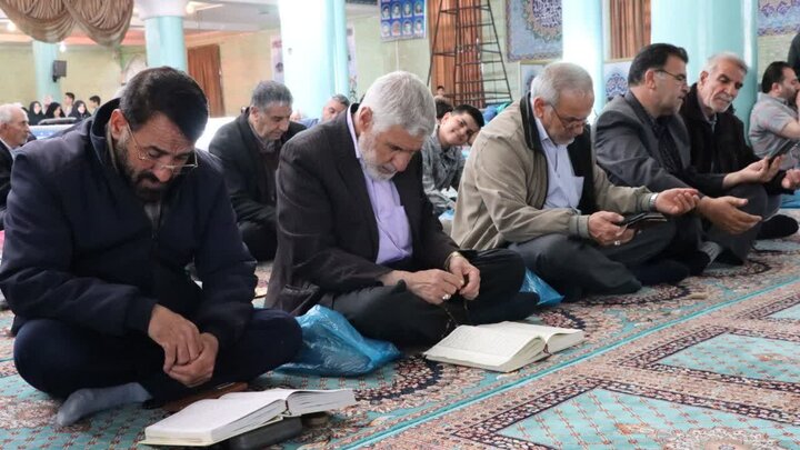 تصاویر/ برگزاری دعای غرفه در تکاب