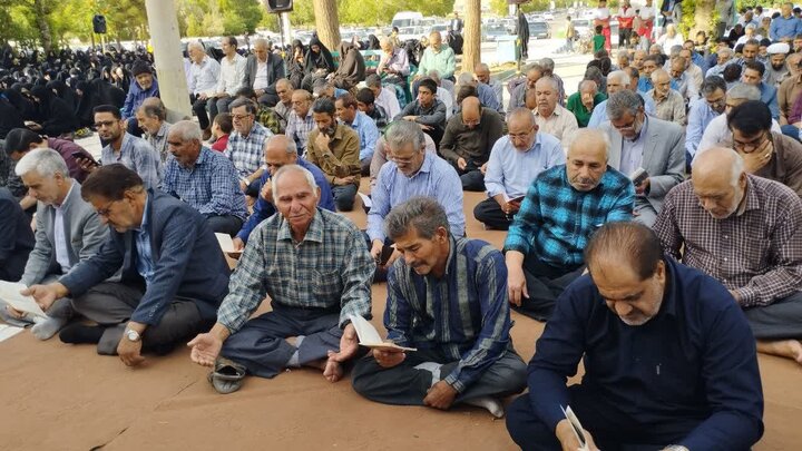 تصاویر/ مراسم قرائت دعای عرفه در کوهبنان