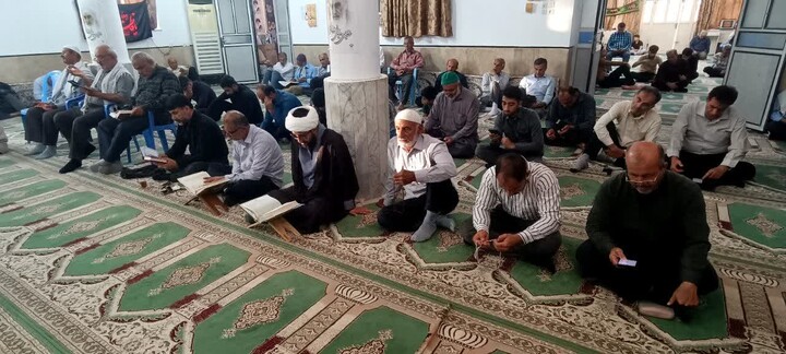تصاویر/ مراسم پرفیض دعای عرفه در آب‌پخش