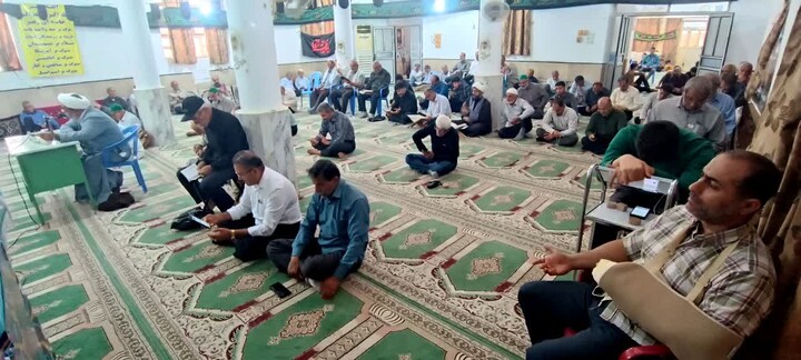 تصاویر/ مراسم پرفیض دعای عرفه در آب‌پخش