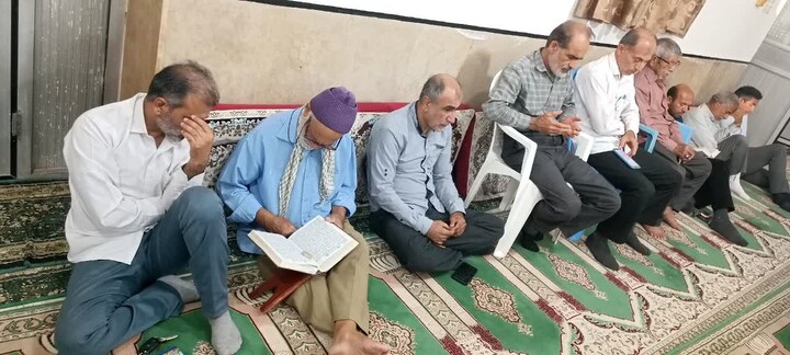 تصاویر/ مراسم پرفیض دعای عرفه در آب‌پخش