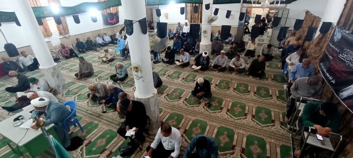 تصاویر/ مراسم پرفیض دعای عرفه در آب‌پخش