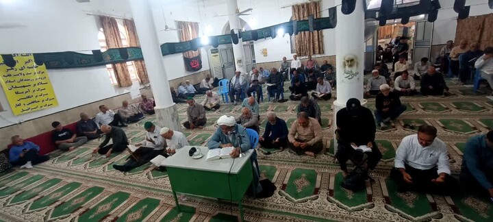 تصاویر/ مراسم پرفیض دعای عرفه در آب‌پخش