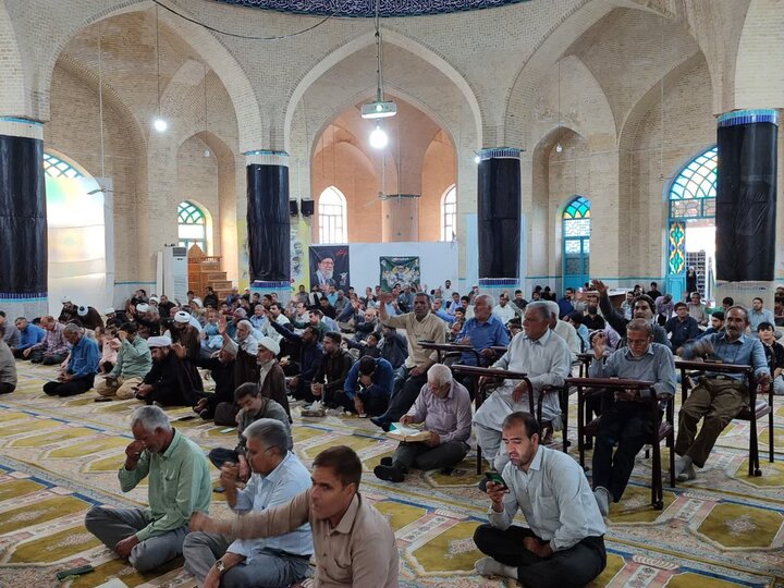 تصاویر/ مراسم قرائت دعای عرفه در کهنوج