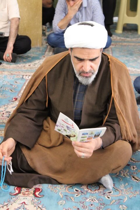 تصاویر/ برگزاری مراسم دعای عرفه در مسجد جامع در شهرستان عباس آباد