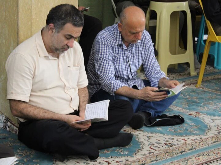 تصاویر/ برگزاری مراسم دعای عرفه در مسجد جامع در شهرستان عباس آباد