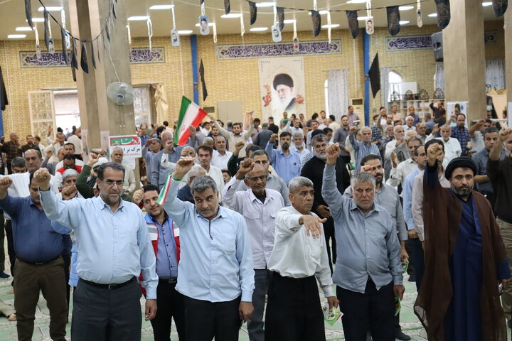 تصاویر/ مراسم معنوی دعای عرفه در بندر دیّر