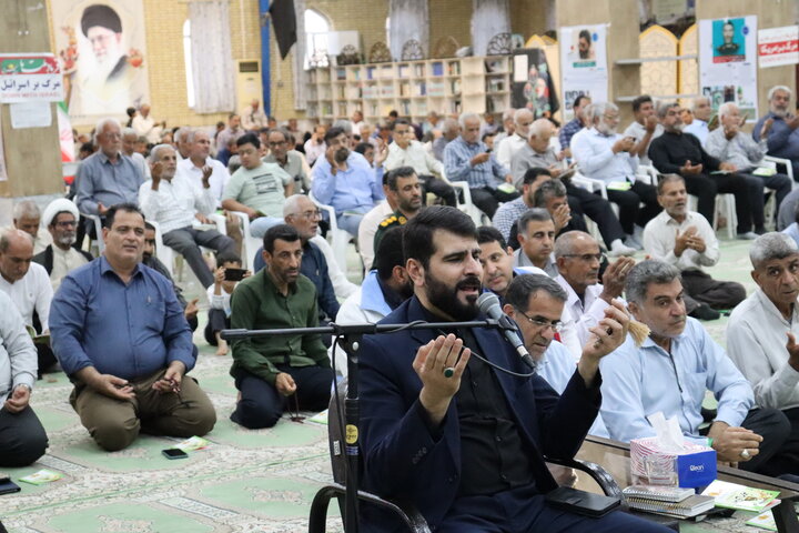 تصاویر/ مراسم معنوی دعای عرفه در بندر دیّر