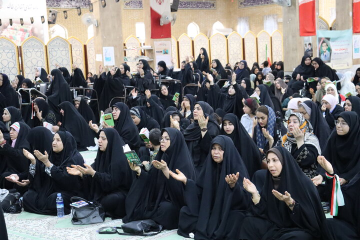 تصاویر/ مراسم معنوی دعای عرفه در بندر دیّر