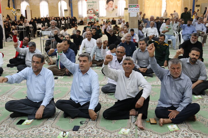 تصاویر/ مراسم معنوی دعای عرفه در بندر دیّر