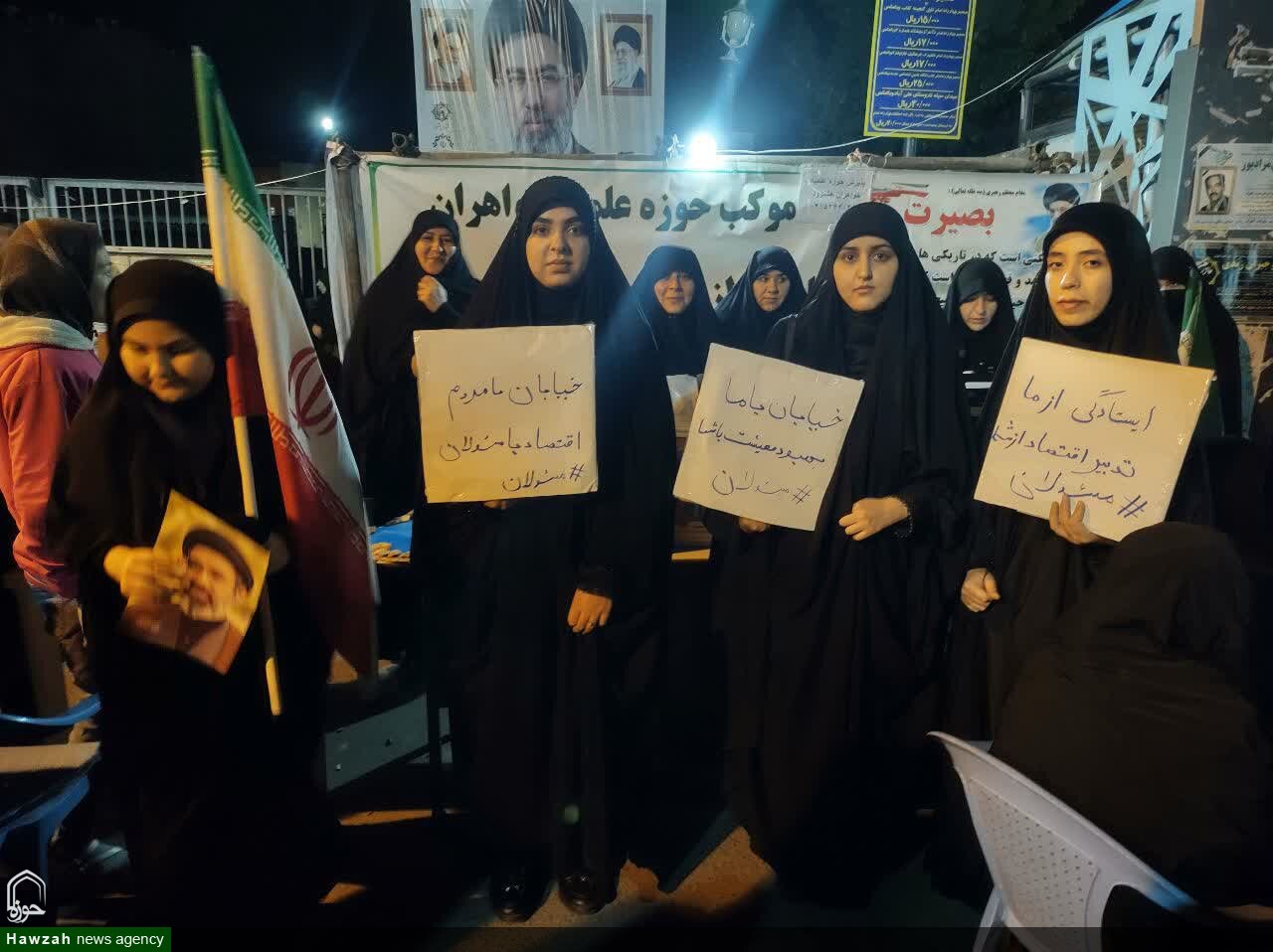 استقبال جوانان از «نقالی ولایت» در موکب مدرسه علمیه حضرت فاطمه الزهرا (س) هشترود + عکس