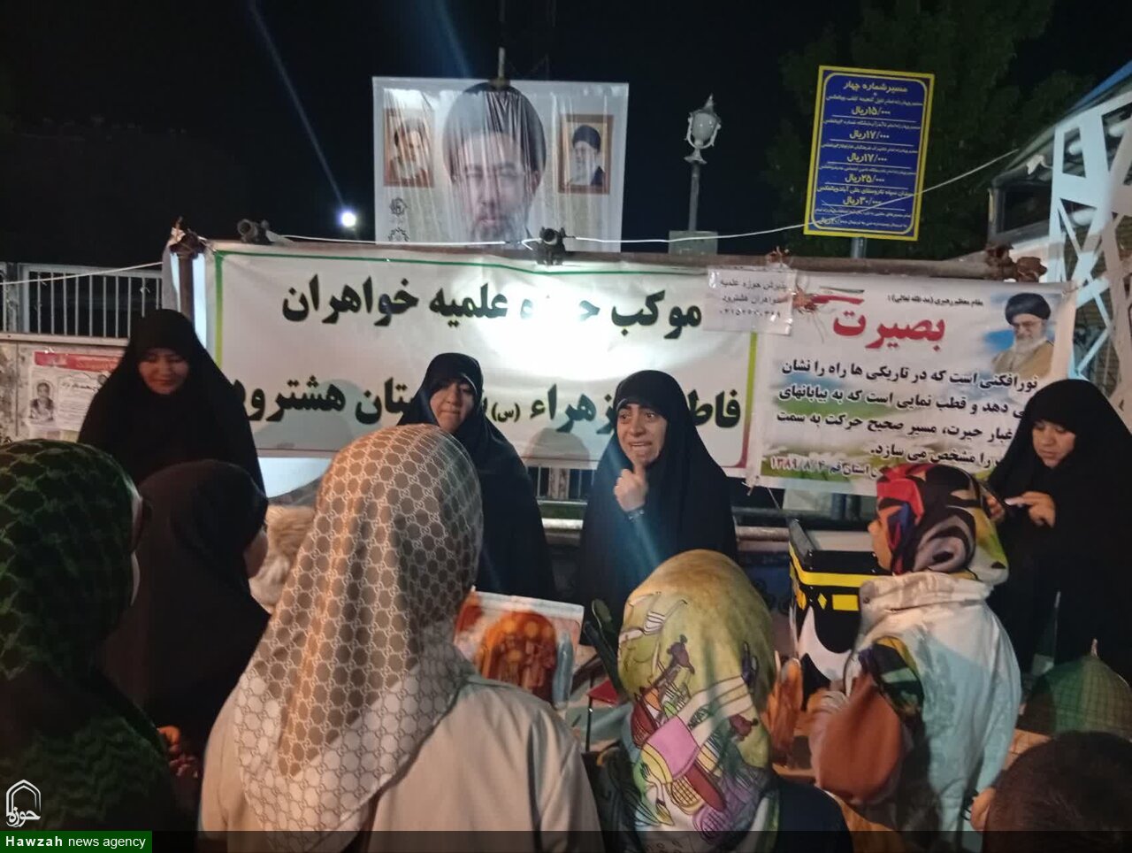 استقبال نسل جوان از «نقالی ولایت» در موکب مدرسه علمیه حضرت فاطمه الزهرا (س) هشترود