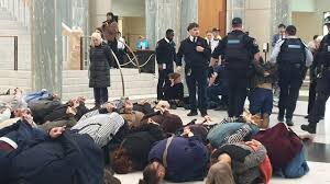 Protest held at Australia’s parliament house over Israel’s treatment of Gaza flotilla activists