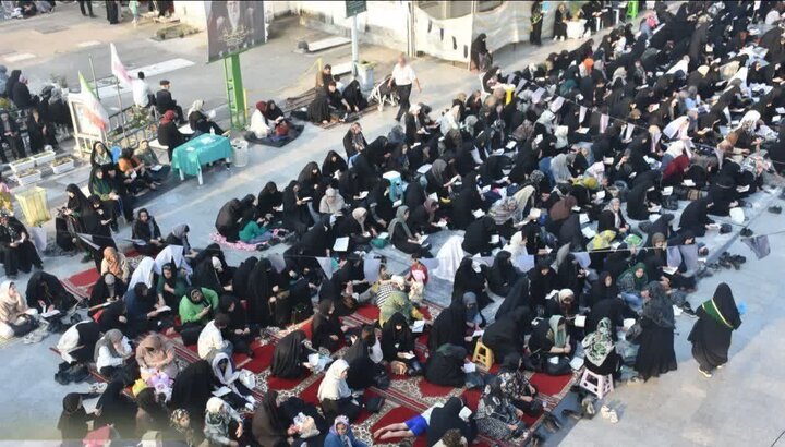 تصاویر/ برگزاری دعای عرفه در بقعه متبرکه امامزاده ابراهیم (ع) شهرستان آمل
