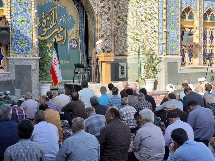 تصاویر/ نماز عیدسعیدقربان در آستان مقدس هلال بن علی (ع)